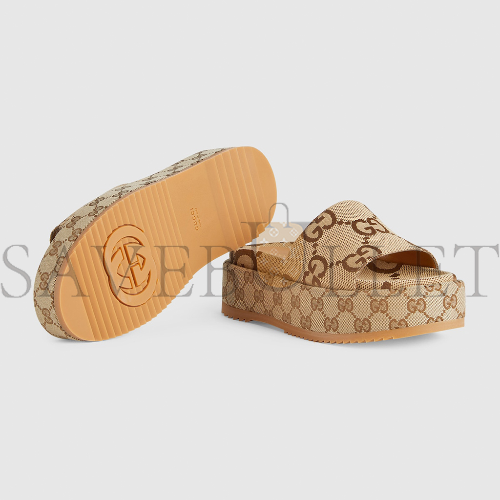 GUCCI WOMEN'S PLATFORM SLIDE SANDAL 623212 GUCCI WOMEN'S PLATFORM SLIDE SANDAL 623212